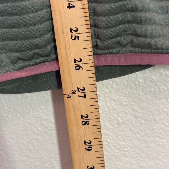 LL Bean Sweatshirt Womens 2X Plus Green Airlight Knit Pullover 1/4 Snap Ribbed - Picture 6 of 9